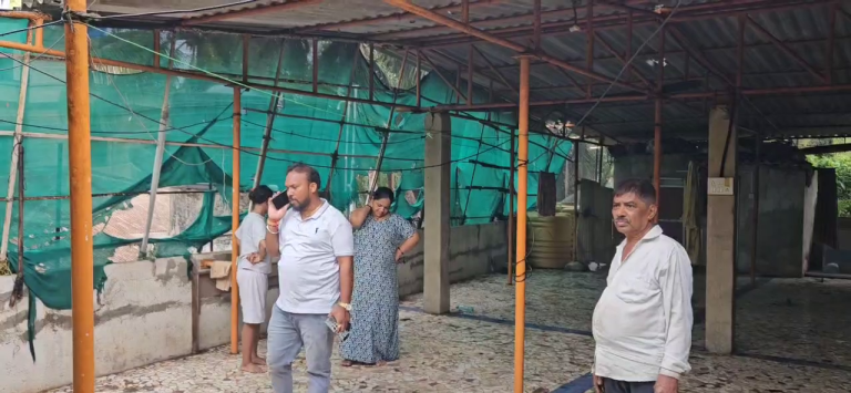 किहीमला अवकाळी पावसाचा जोरदार फटका… वादळी पाऊस व सोसाट्याच्या वाऱ्याने घरावरील पत्रे उडाले…