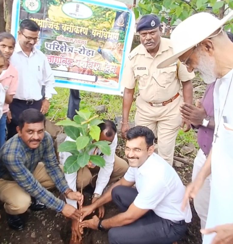 एसटी डेपो रोहा तसेच रोहा चर्च संयुक्त विद्यमाने वृक्षारोपण कार्यक्रम उत्साहात संपन्न…